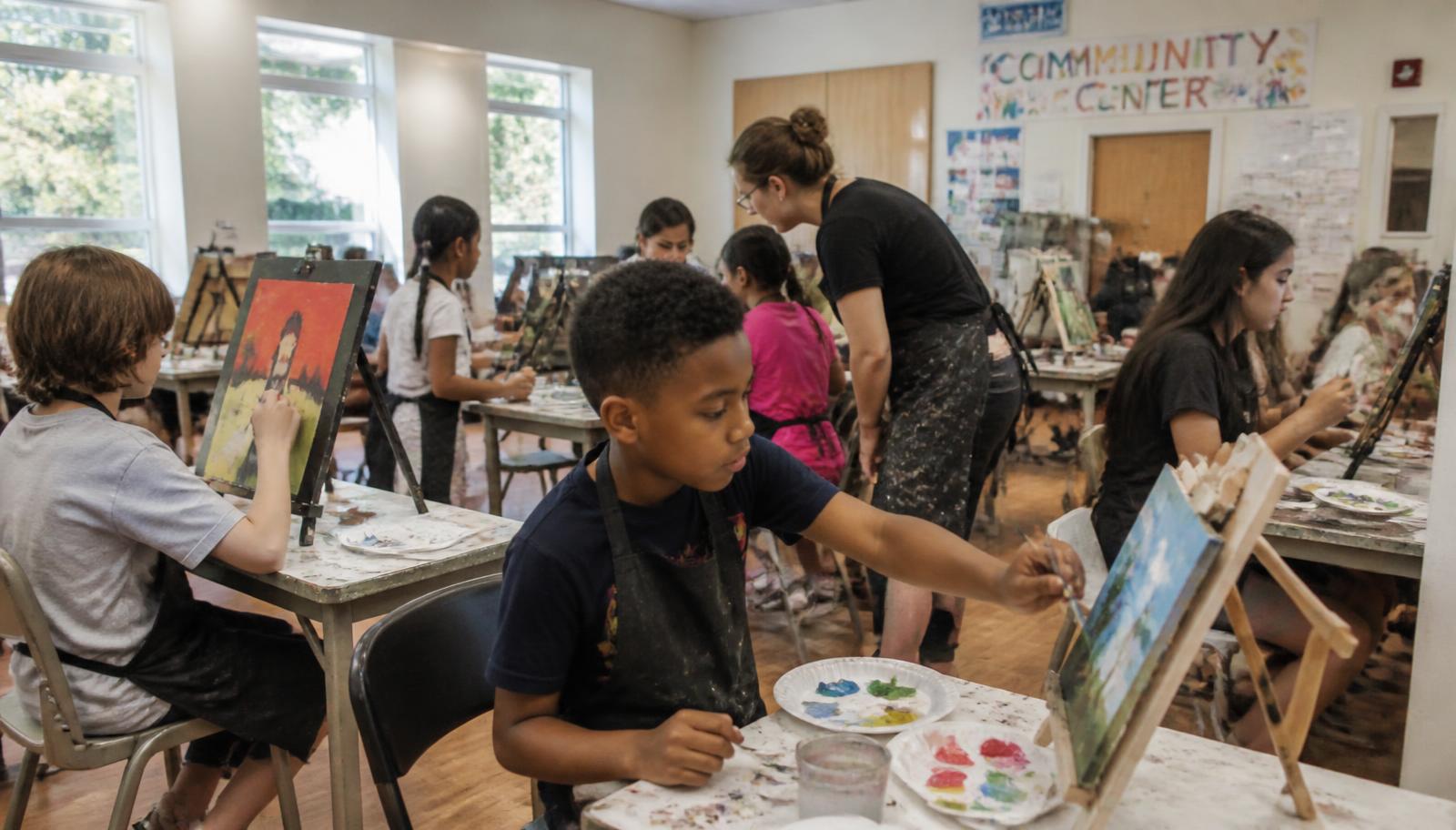 Art program imagery for Young Artists Studio Camp