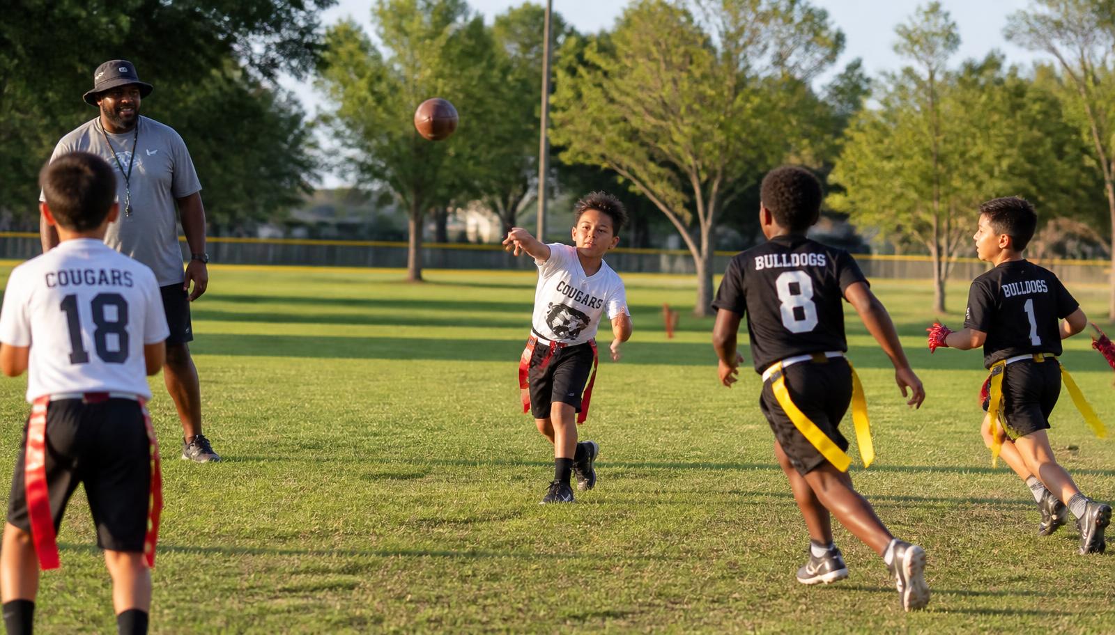 Football program imagery for Youth Football Skills Camp